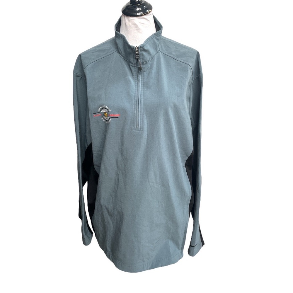 Nike Sphere Pro Company Embroidered Pullover Jacket Gray Black Size XXL
